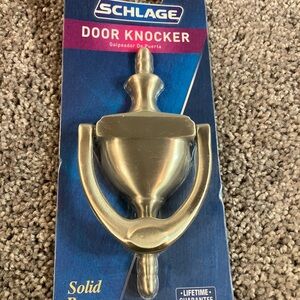 Schlage Solid Bright Brass Door Knocker Model SC2-3125-605 New!